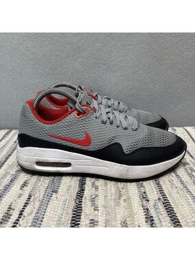 Nike Air Max 1 G Golf Shoes Particle Grey/White/University Red Size 7.5